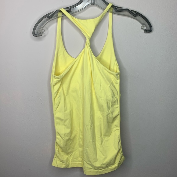 bebe Yellow Racerback Activewear Tank Size M/L NWT - Picture 5 of 6